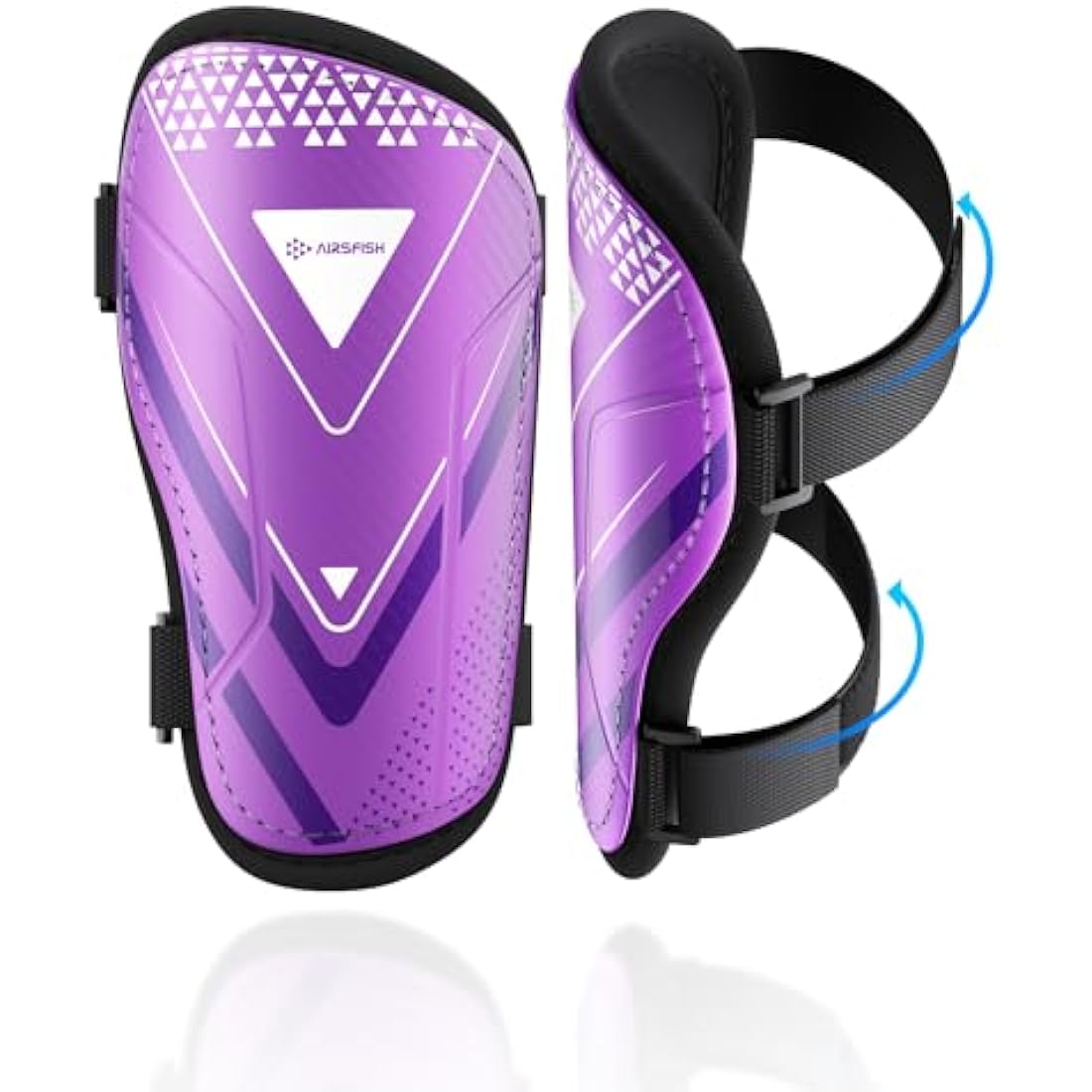 AirsFish Kids Football Shin Pads with Ankle Protection | CE Certified