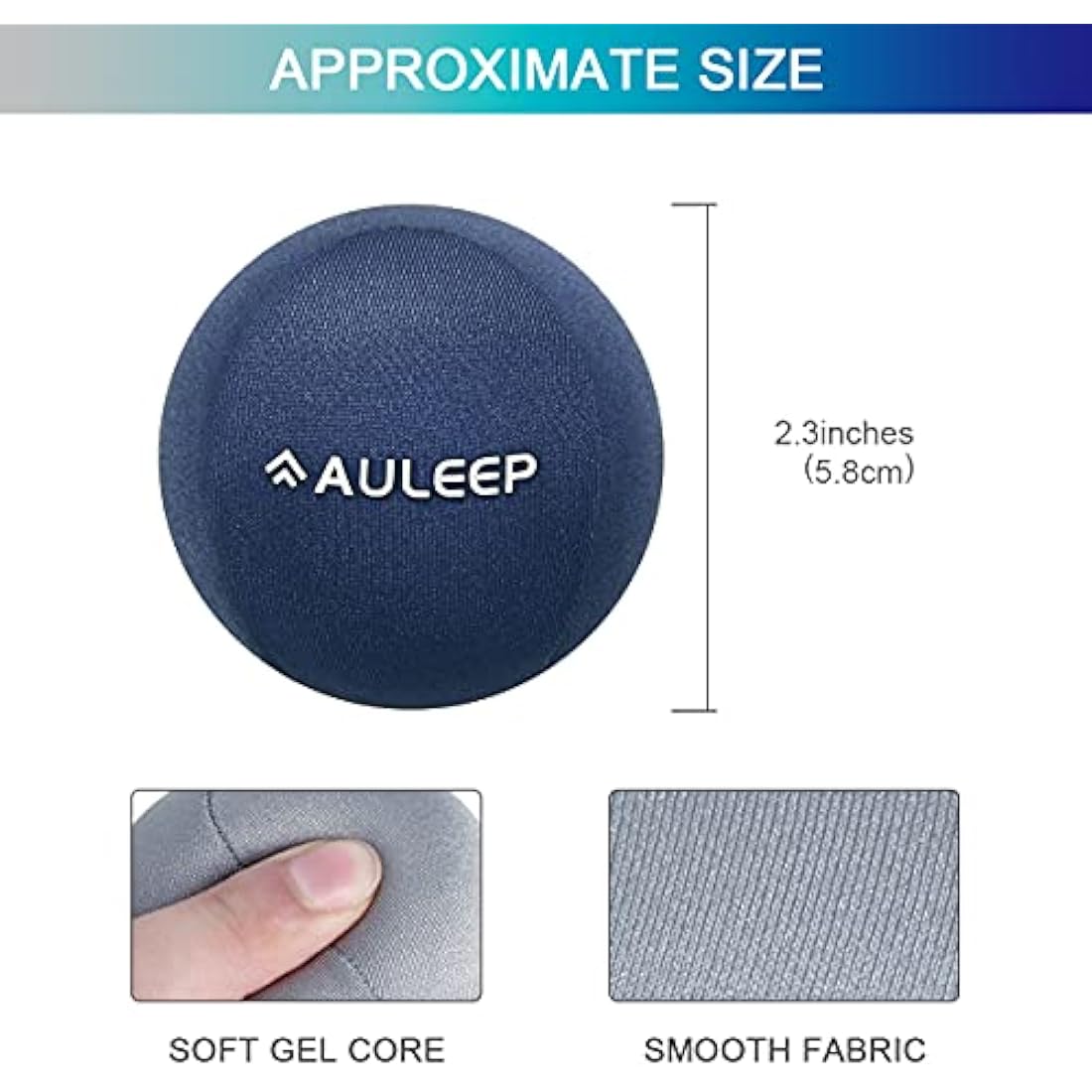 AULEEP Stress Balls 3-Pack | Hand Therapy Grip Strength Trainer Set