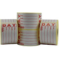 Removable Food Rotation Labels - 49x74mm Red Text (2,000 Pack)