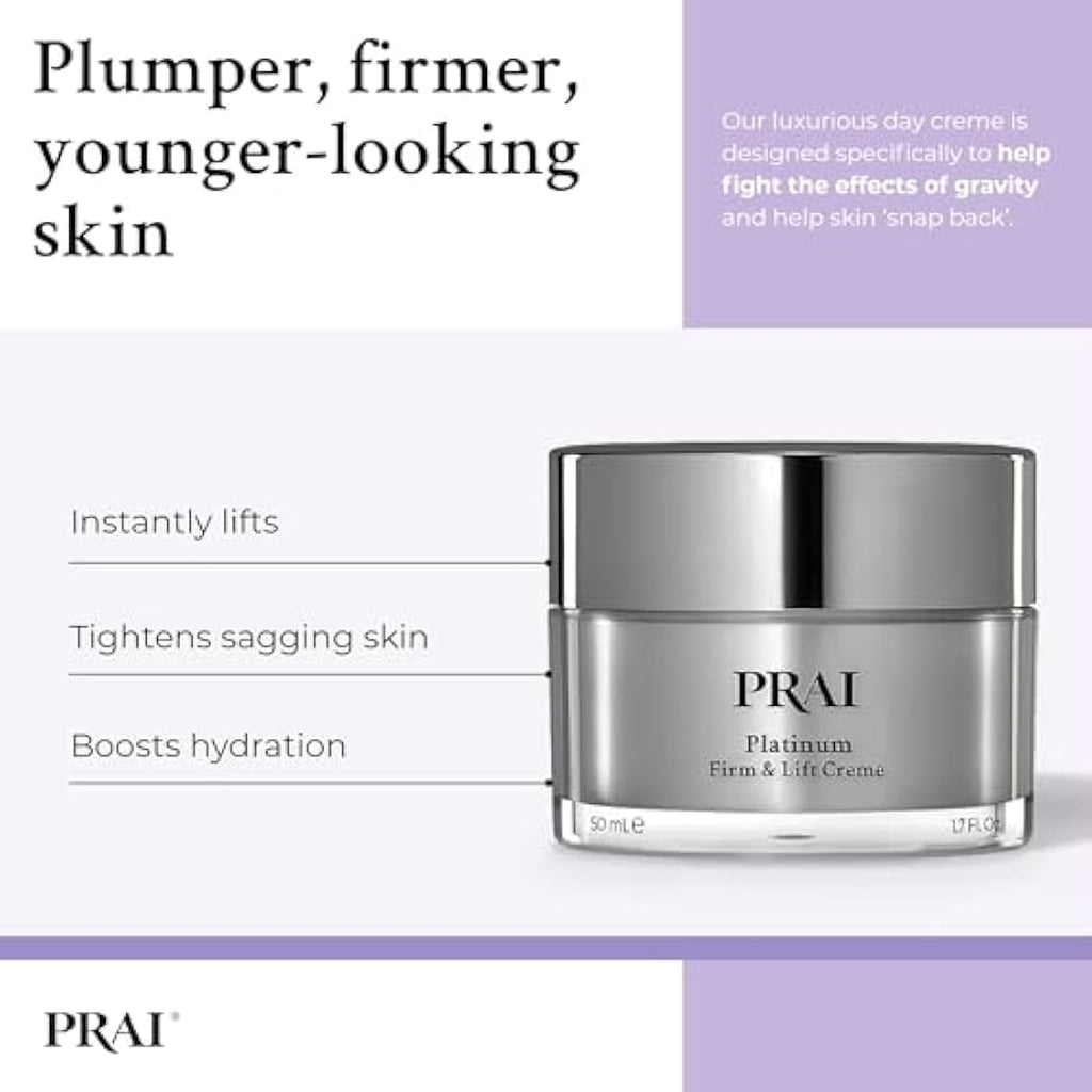 PRAI Platinum Firm & Lift Day Creme – 50ml Anti-Aging Moisturiser