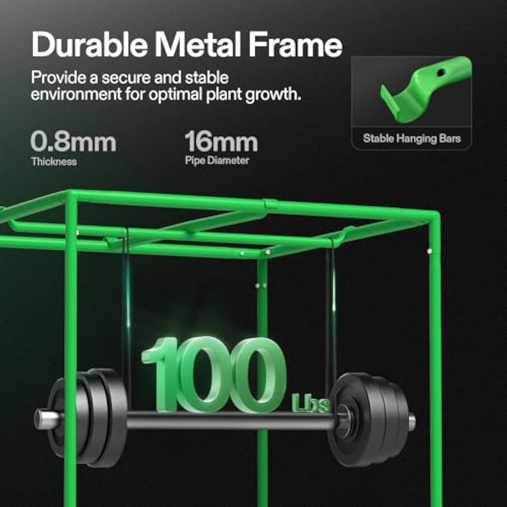 VIVOSUN Mylar Grow Tent | 80x80x160cm Reflective Indoor Hydroponic Tent