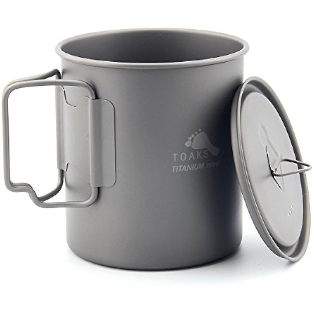 TOAKS Titanium Pot 750ml – Ultralight Portable Camping Water Mug