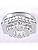 CXGLEAMING 13" Modern LED Crystal Chandelier – 3-Color Flush Mount Light