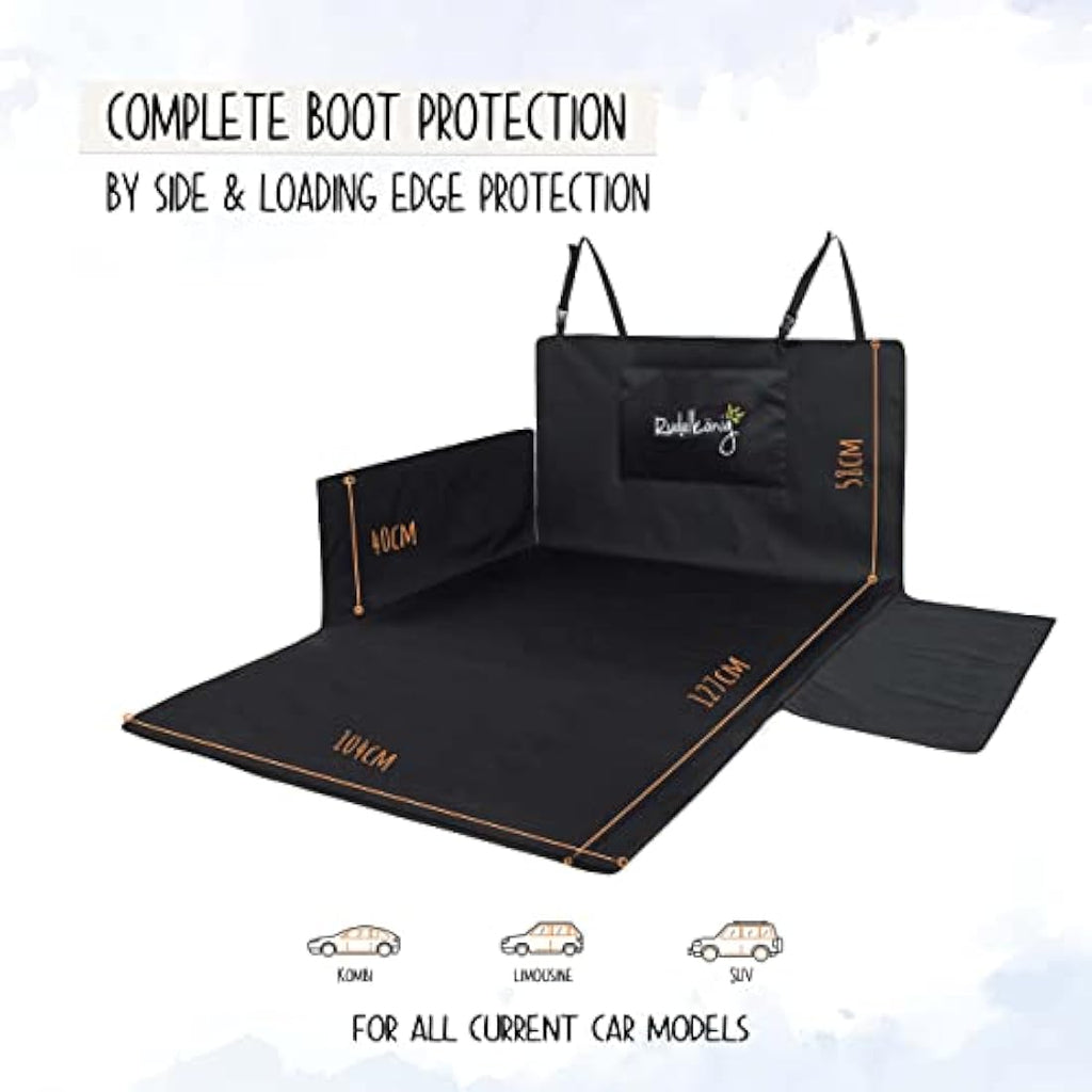 Rudelkönig Car Boot Protector for Dogs – Water Repellent Trunk Liner