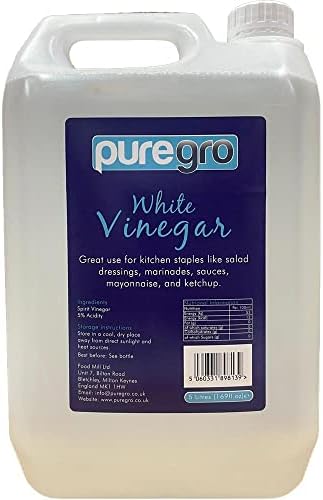 Puregro White Vinegar – 5 Litres Multipurpose Cooking & Cleaning Liquid