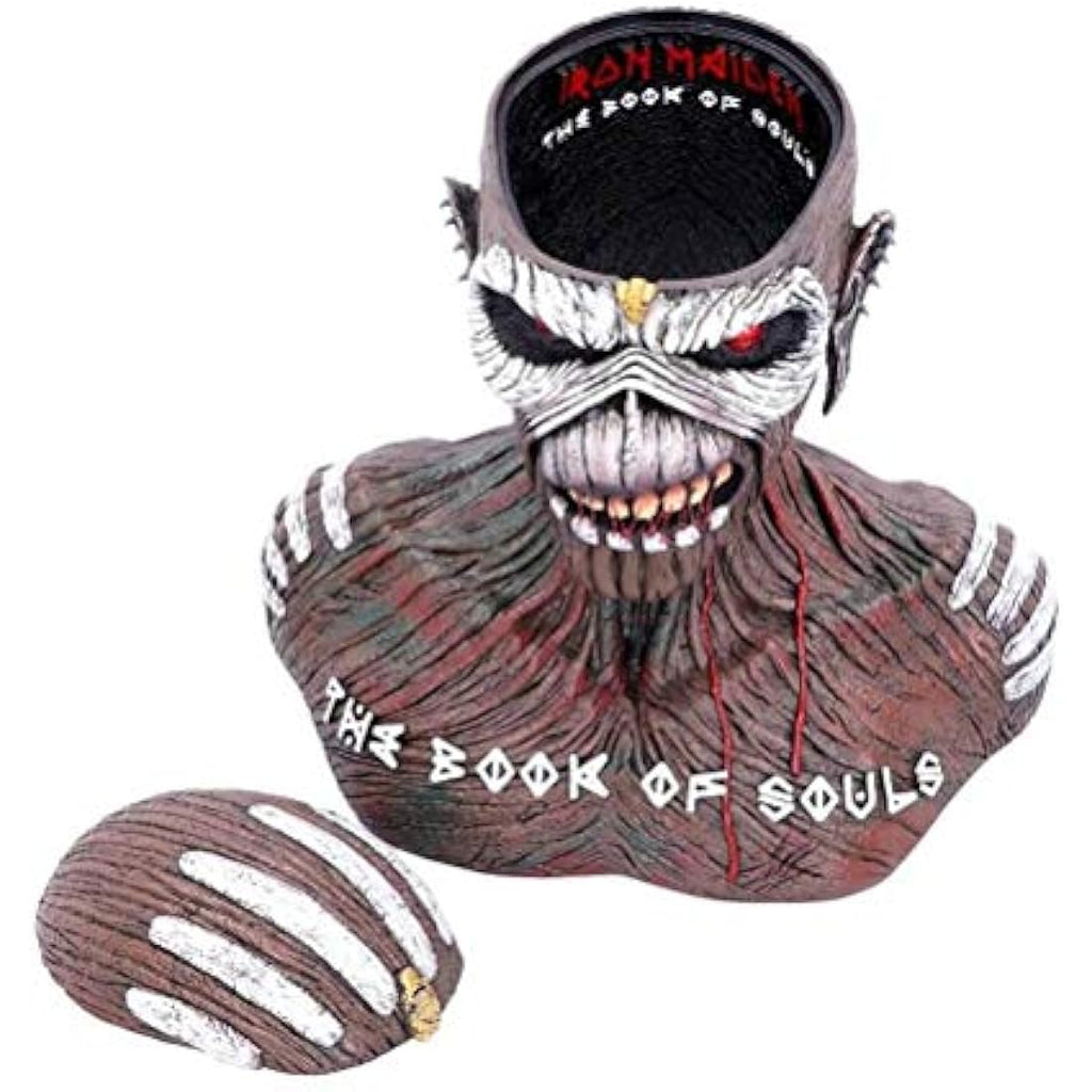 Iron Maiden Book of Souls Eddie Bust Box – Nemesis Now Resin Decor 26cm