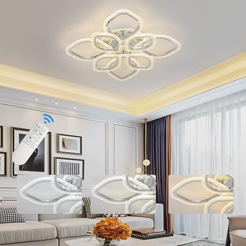 Modern LED Leaf Ceiling Lamp | 100W Dimmable Flush Mount