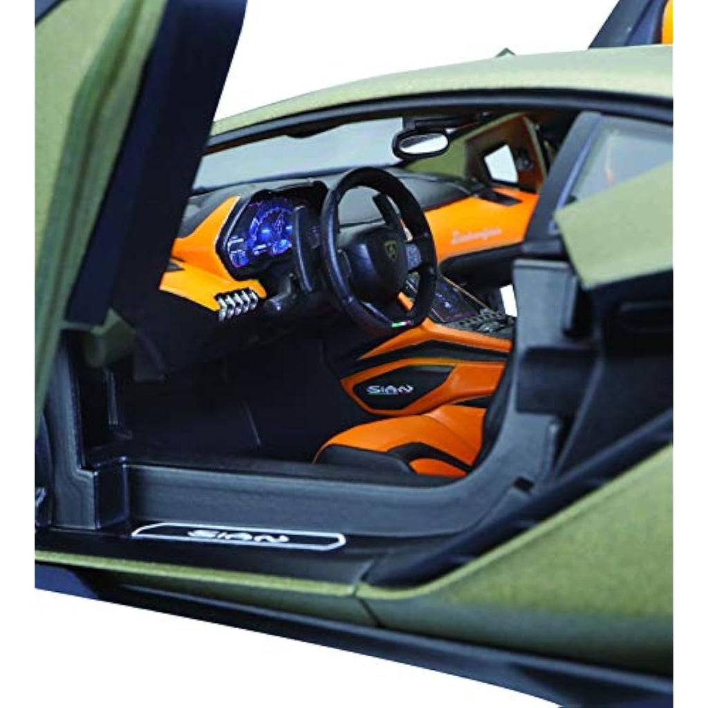 Bburago Lamborghini Sian 1:18 Die-Cast Model Car – Green Supercar