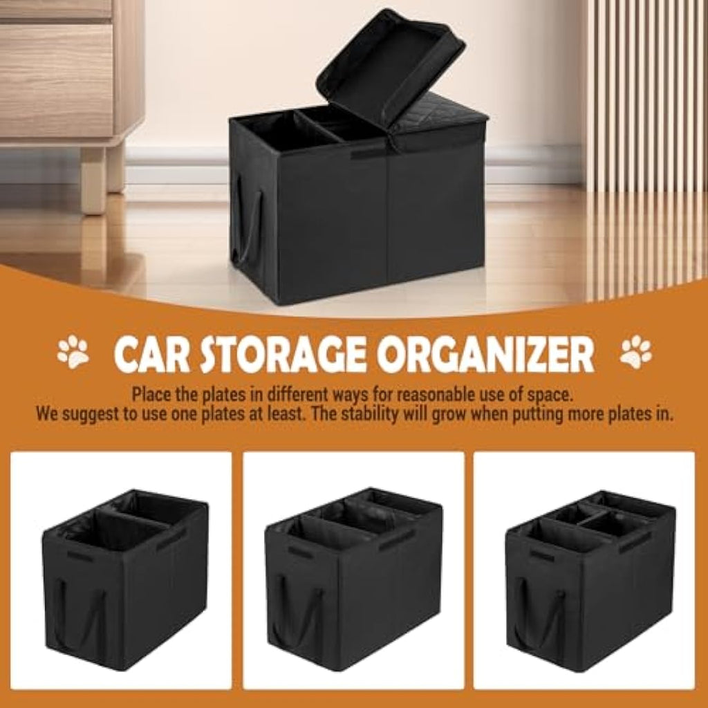 UNICITII Dog Car Seat Extender – Large Pet Gap Filler with Storage