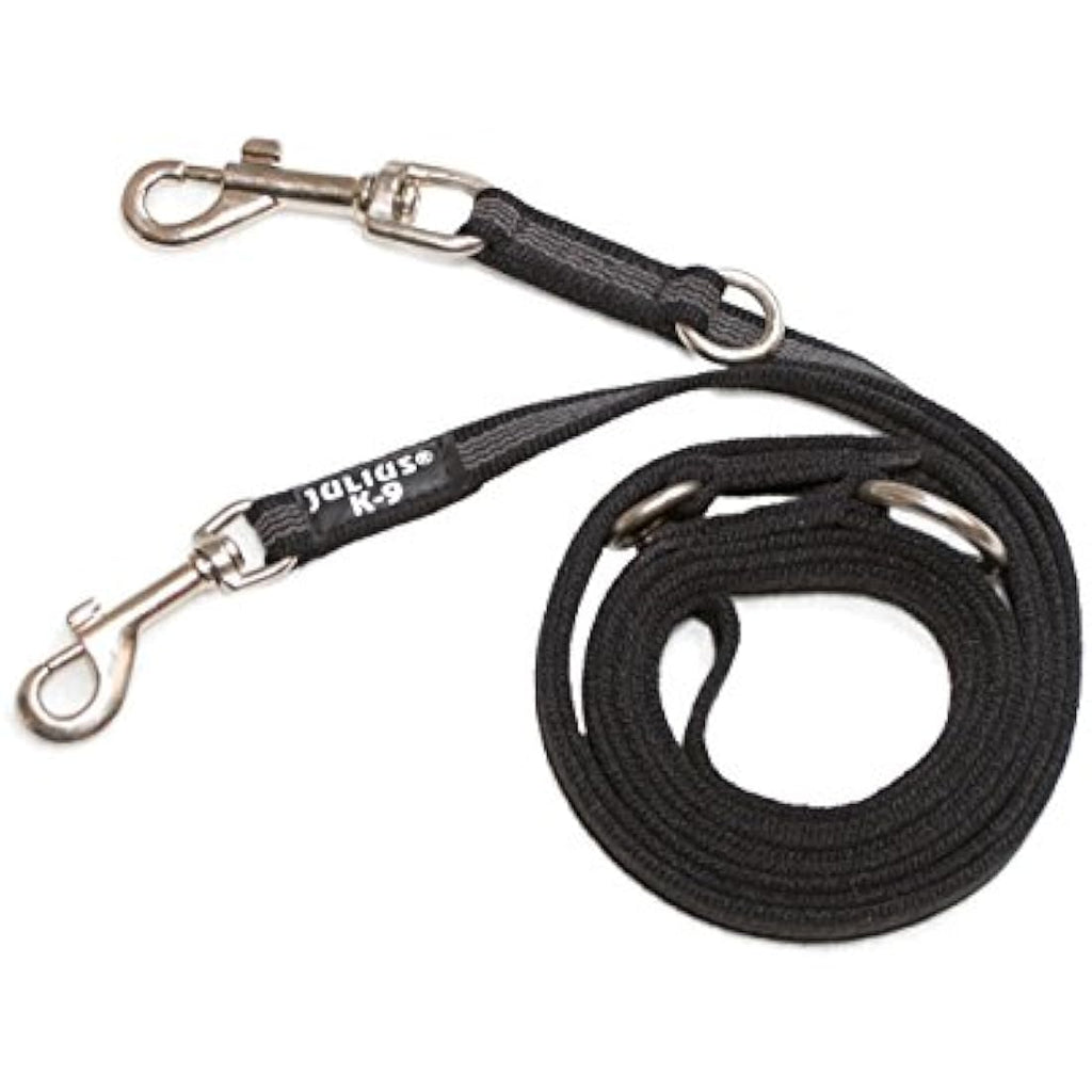 Super-Grip Dog Leash – Durable Rubber Training Lead, Black