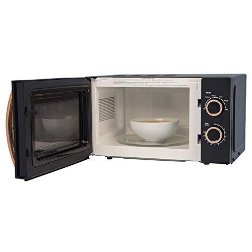Russell Hobbs RHM1727RG 17L 700W Solo Microwave – Rose Gold & Mirror