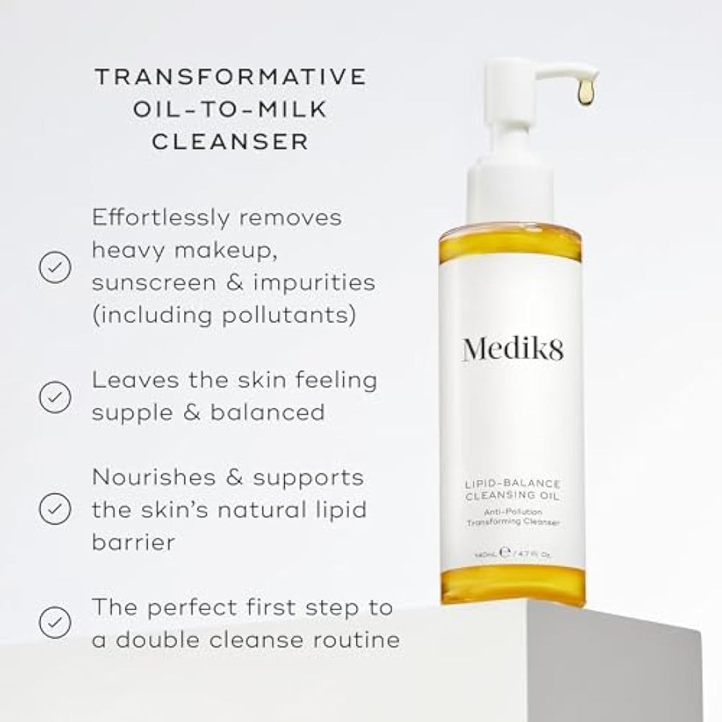 Medik8 Lipid-Balance Cleansing Oil – Nourishing Makeup Remover - 140ml
