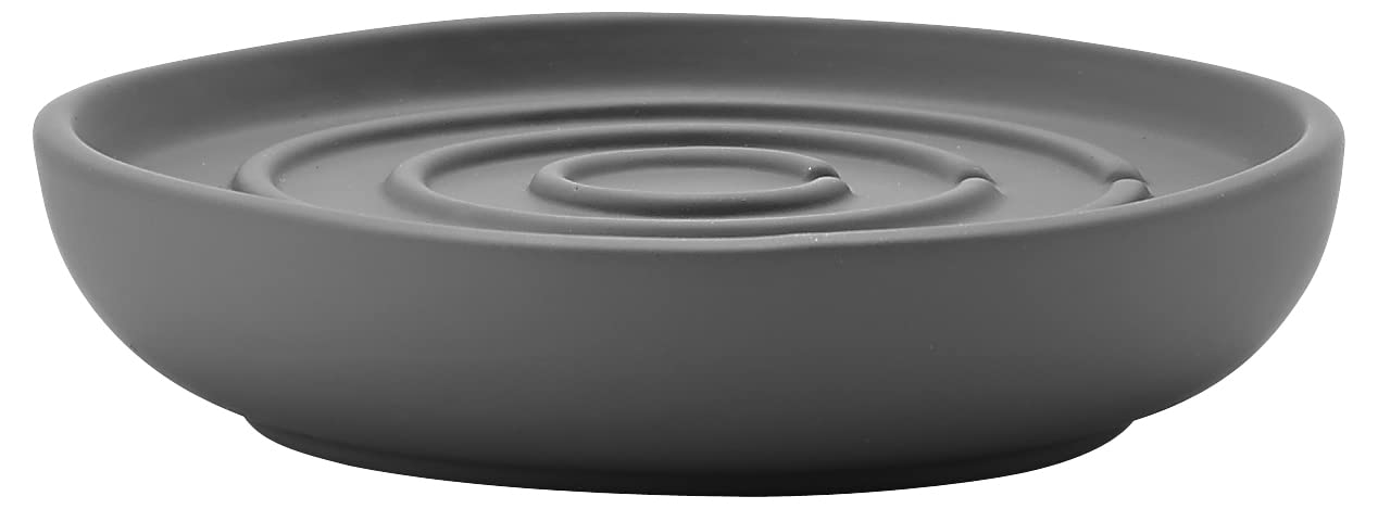 Nova Soap Dish – Grey Porcelain Scandinavian Bathroom Decor