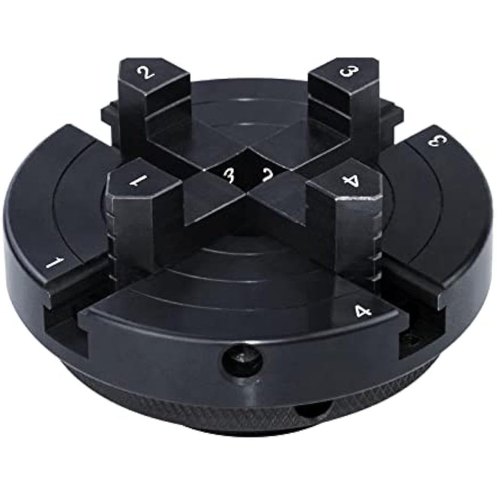 DEEFIINE 4 Inch Wood Lathe Chuck Set | Self Centering 4 Jaw Wood Turning