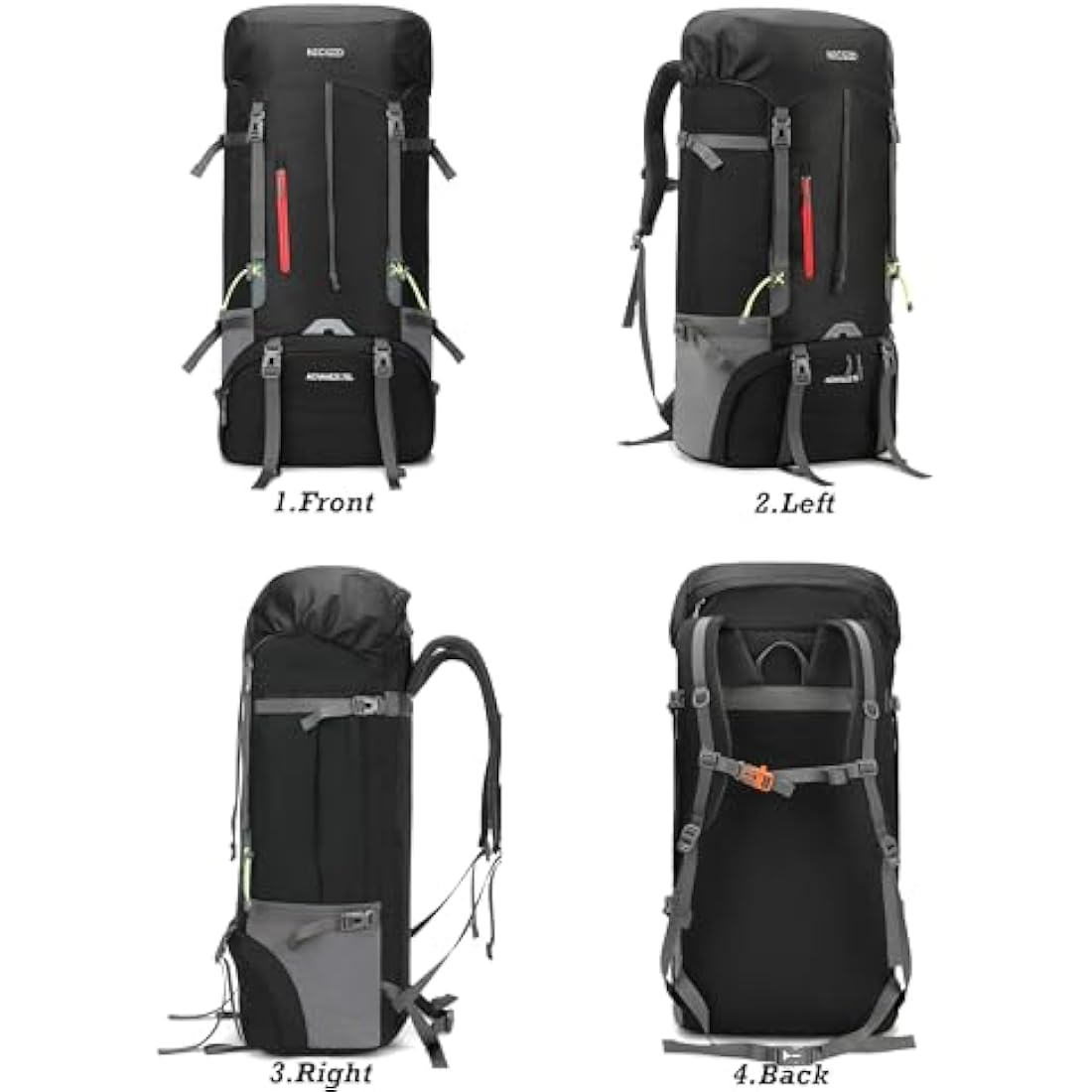 70L Hiking Backpack – Water Resistant Lightweight Rucksack