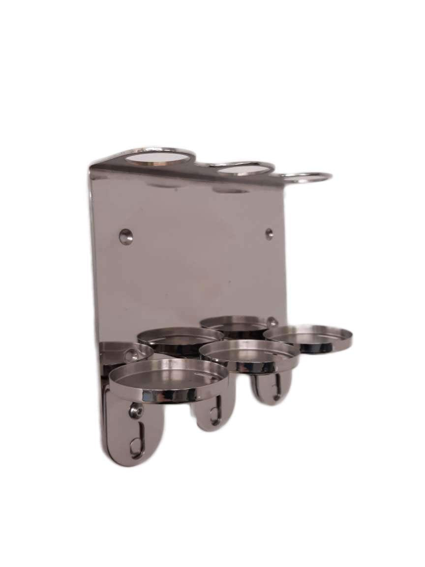 Jolof Store Triple Wall Mount Soap Dispenser - Chrome Stainless Steel