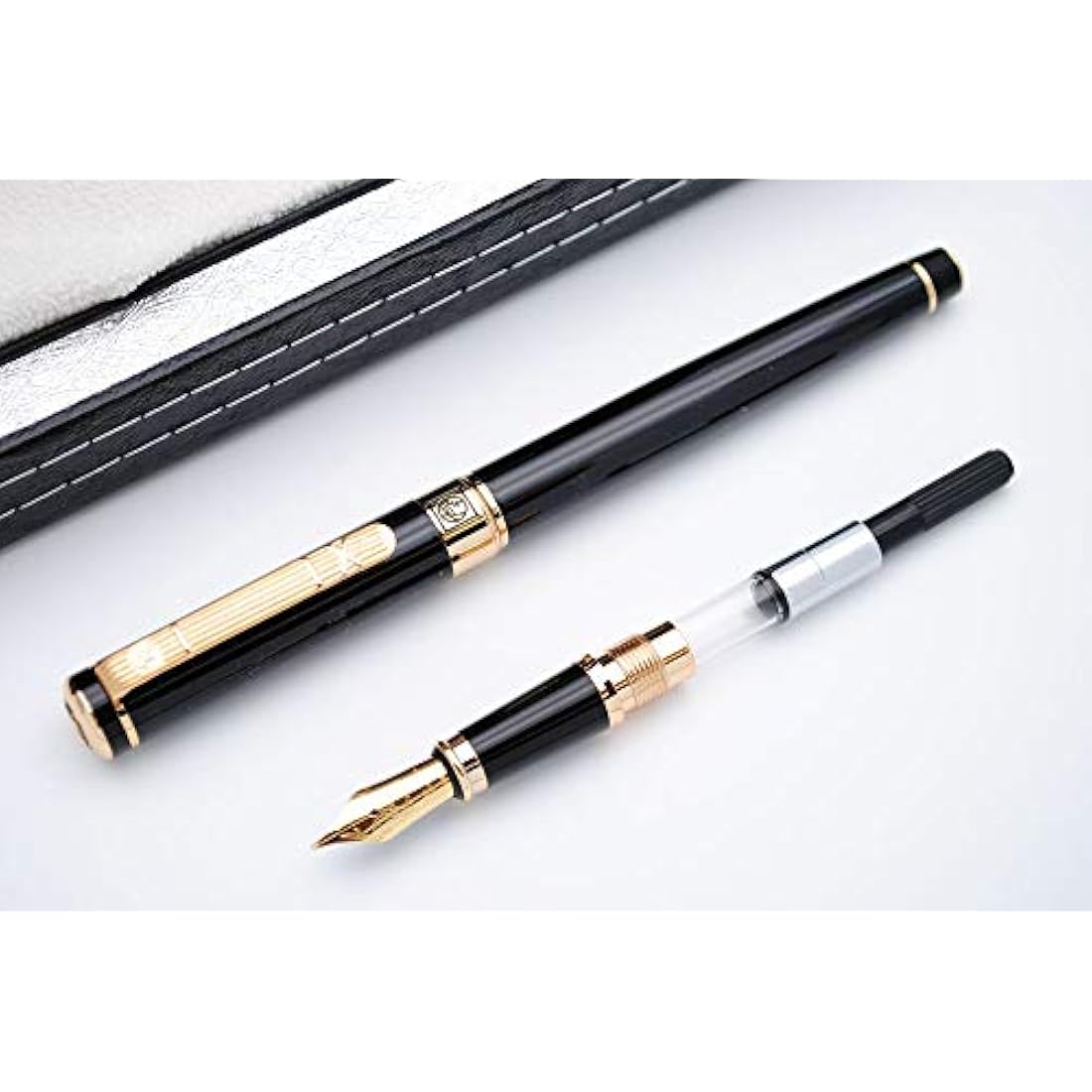 Picasso 902 Gentleman Fountain Pen - Gold Clip Medium Nib with Gift Box