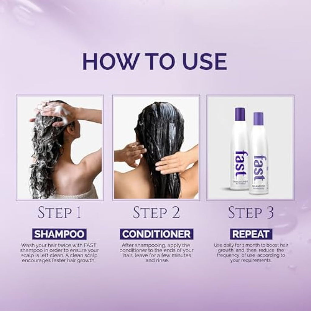 Fast Hair Growth Shampoo & Conditioner Duo | Vegan Biotin