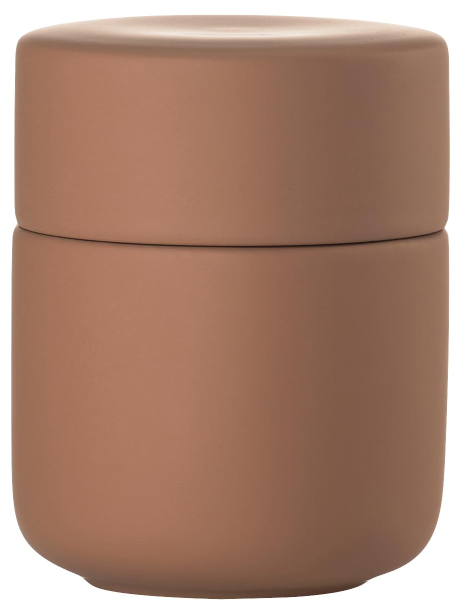 Zone Denmark Ume Ceramic Storage Jar with Lid – Terracotta Bathroom Tin