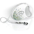 Flexi Glam Splash Retractable Dog Leash with Swarovski Elements, 3m