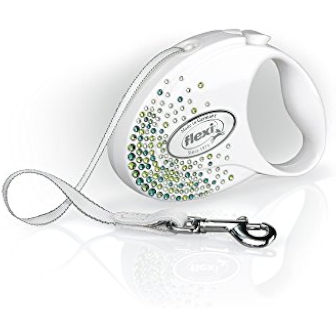 Flexi Glam Splash Retractable Dog Leash with Swarovski Elements, 3m