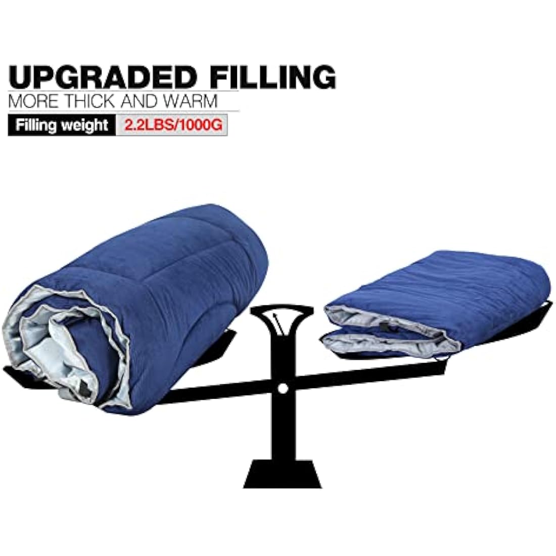 REDCAMP XL Camping Mattress Pad – Soft Corduroy Folding Cot Mattress