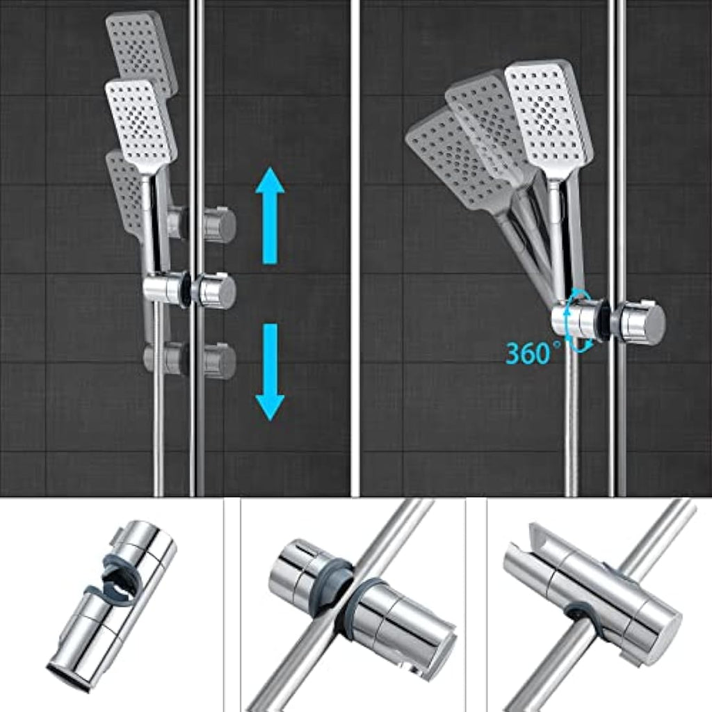 Adjustable Shower Head Holder | 16-19mm Chrome Bracket