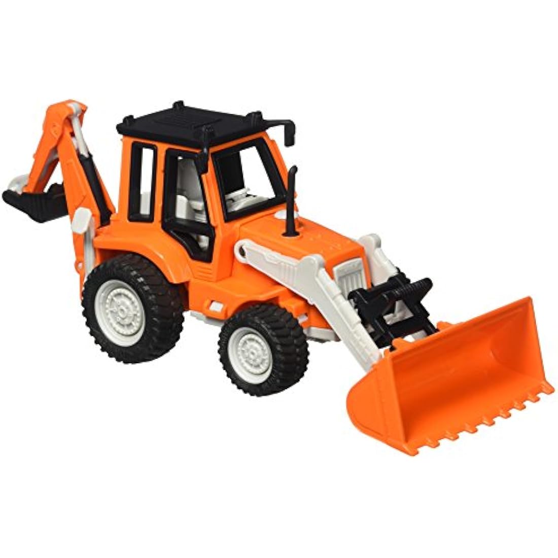 Driven by Battat Backhoe Loader Toy – Construction Truck with Lights & Sounds