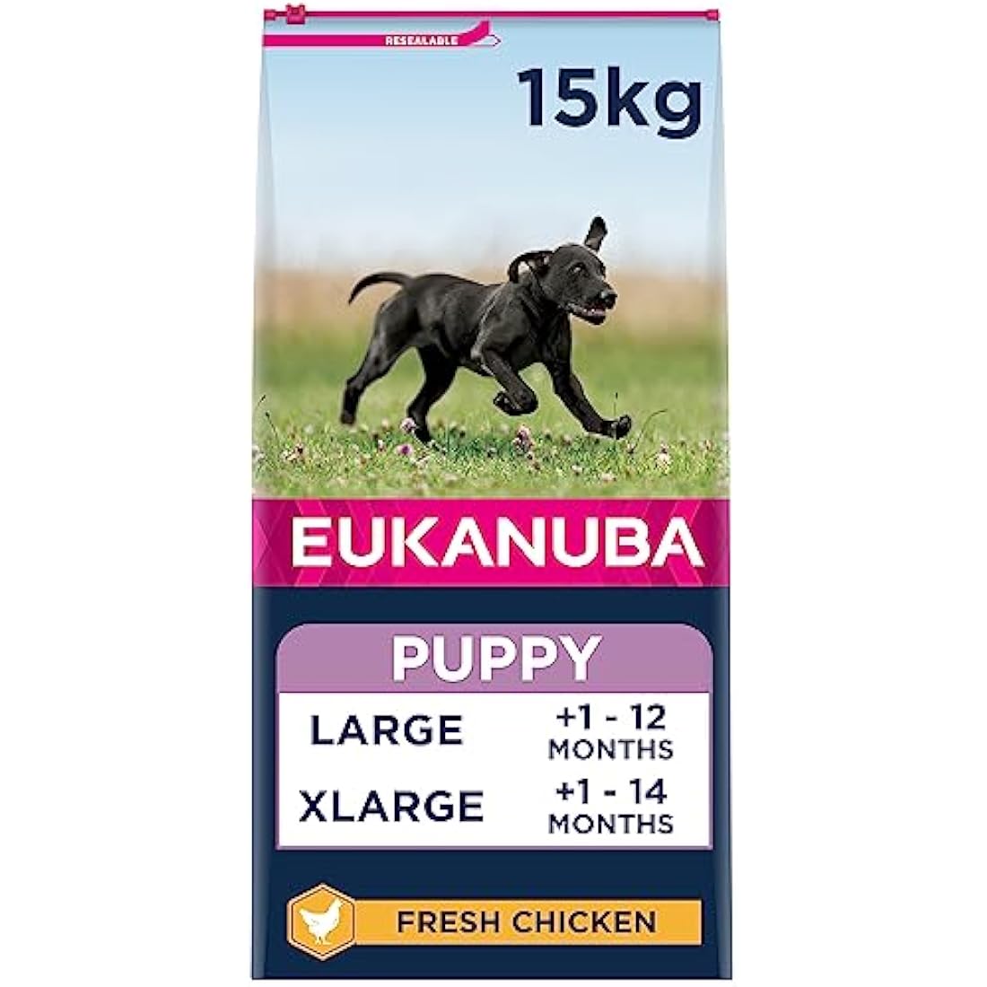 Eukanuba Large Breed Puppy Dry Dog Food - Fresh Chicken, 15kg