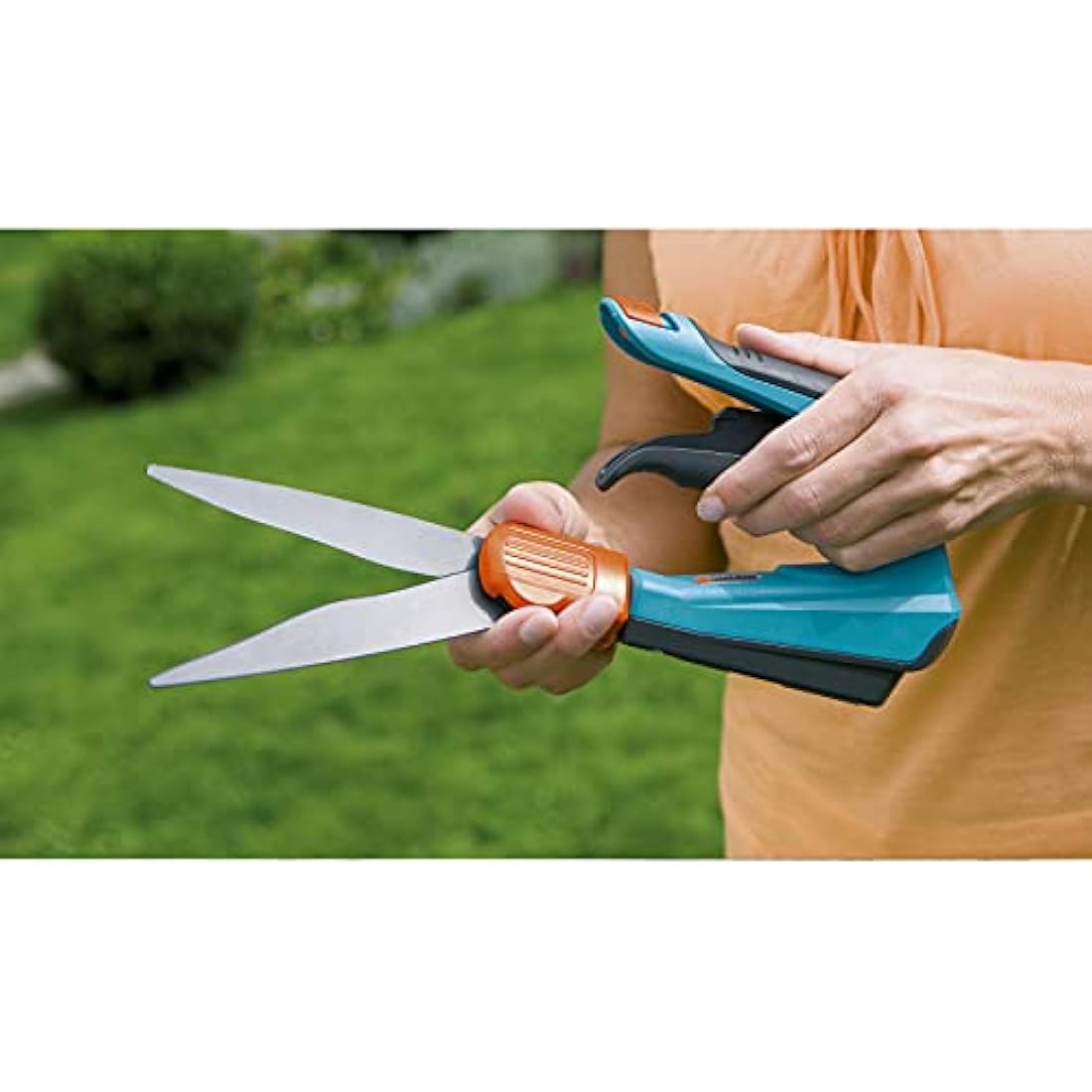 Gardena Comfort Grass Shears – 360° Rotatable Ergonomic Garden Scissors