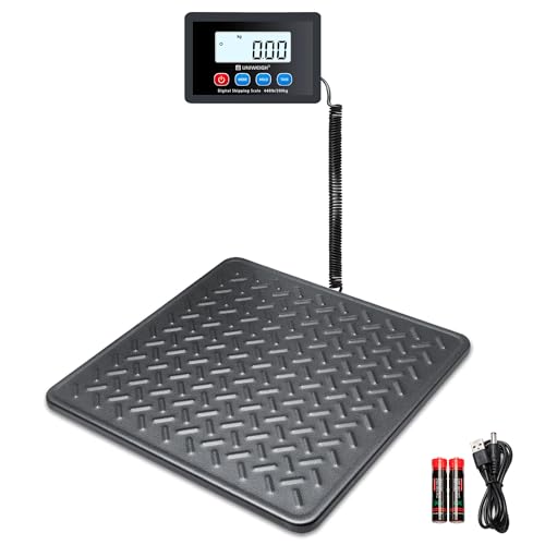 UNIWEIGH 440lbs Digital Postal Scale | Heavy Duty Alloy Steel Shipping Scale