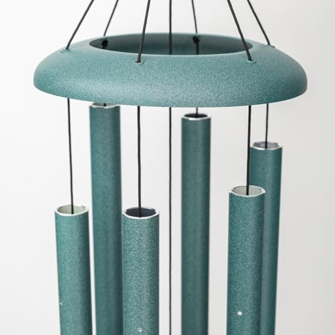 Corinthian Bells 30-Inch Wind Chime – Handcrafted Patina Green Aluminum