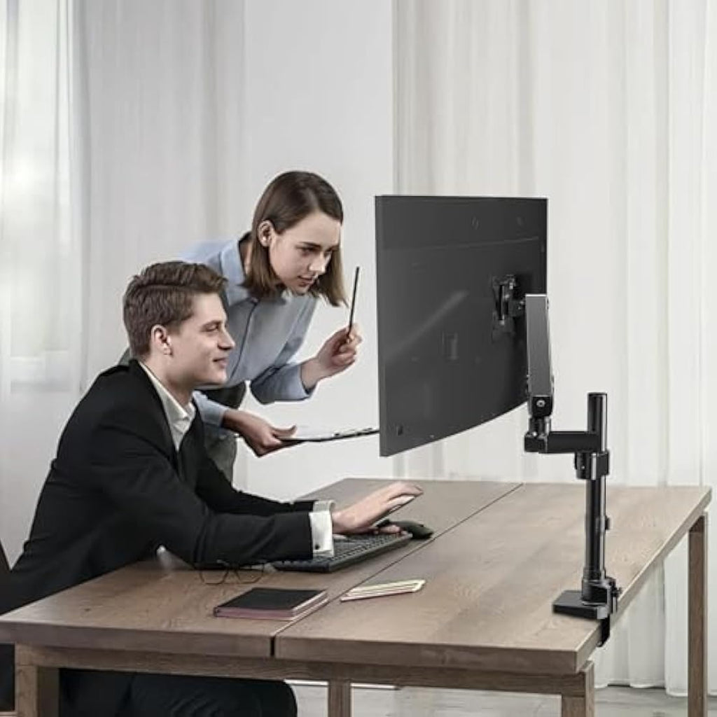 PUTORSEN Heavy Duty Monitor Arm | 17-40" Aluminium Desk Mount