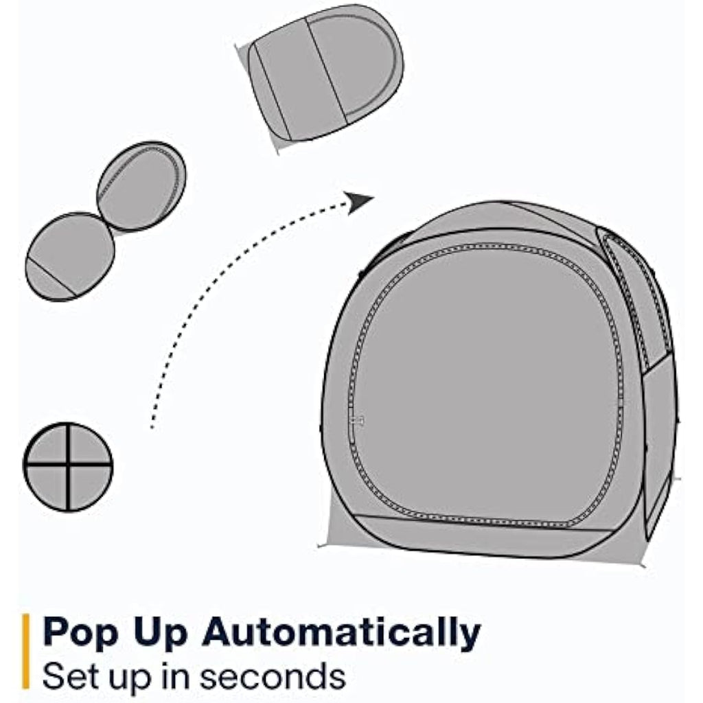 EighteenTek 4-Person Pop Up Sports Tent – All-Weather Bubble Shelter