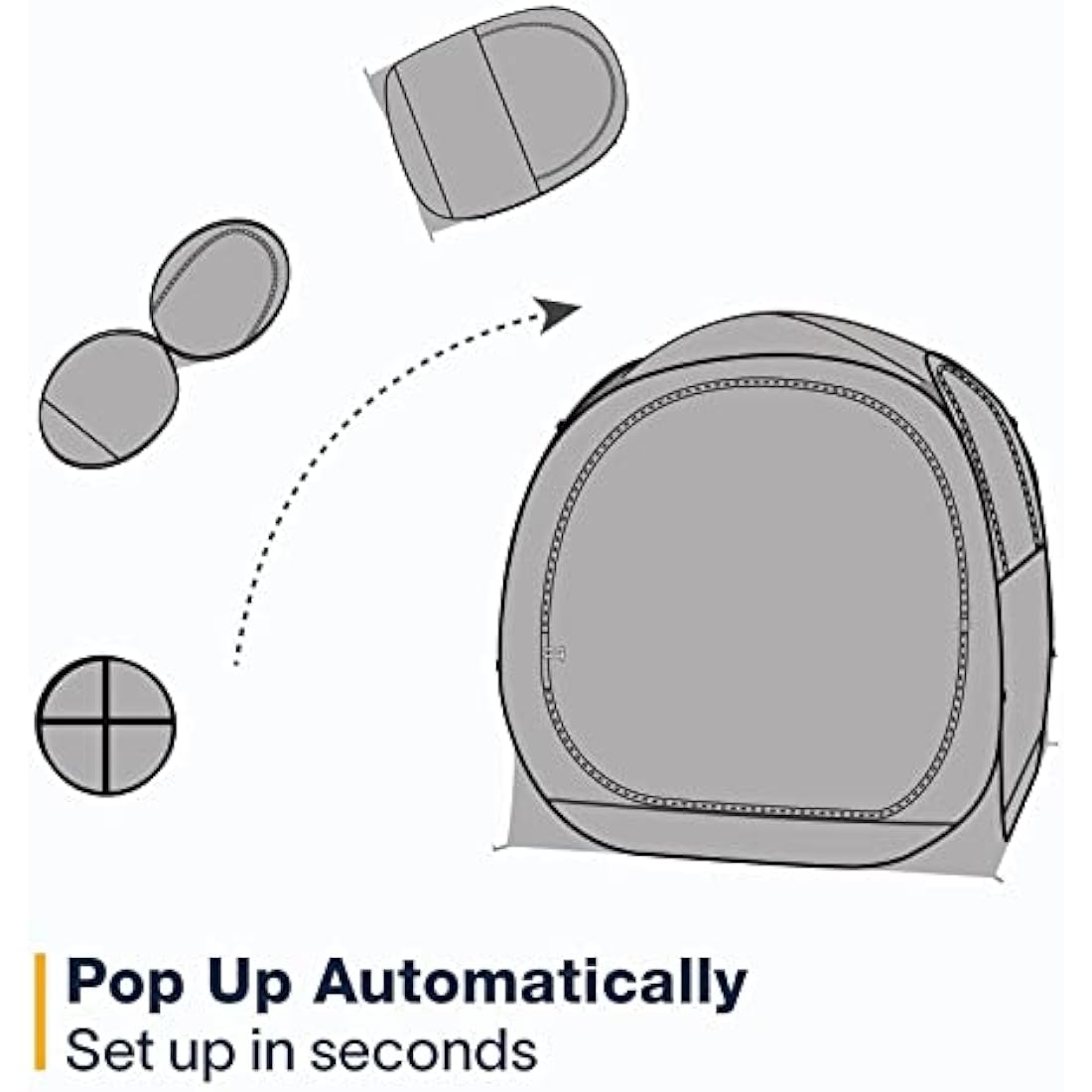 EighteenTek 4-Person Pop Up Sports Tent – All-Weather Bubble Shelter