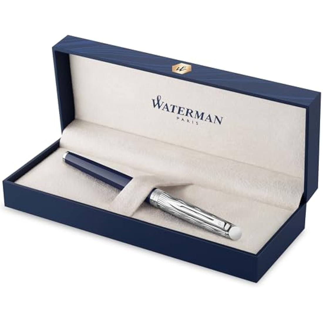 Waterman Hémisphère Fountain Pen – Blue Lacquer & Metal Fine Nib