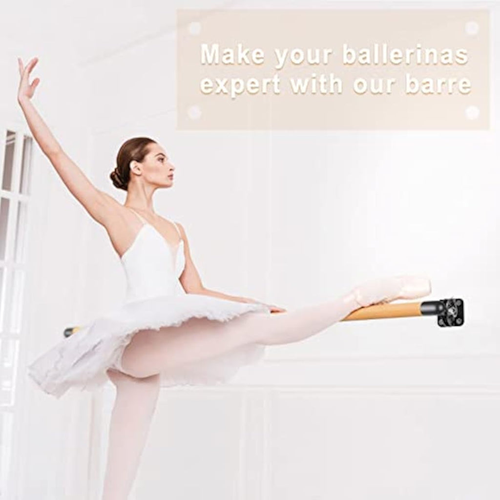 Wall Mounted Wooden Ballet Barre – Adjustable Dance Bar