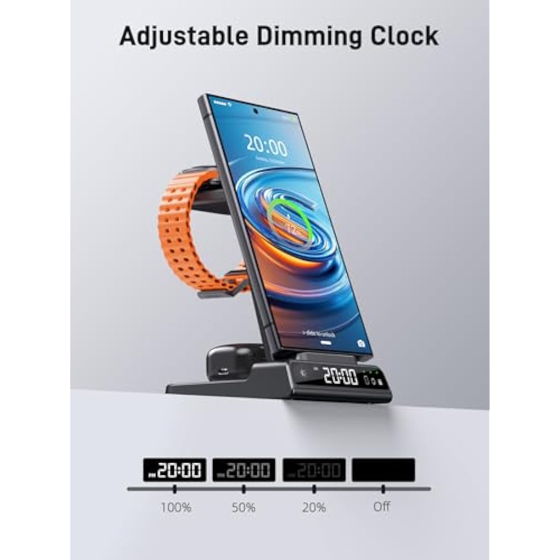 3-in-1 Wireless Charging Station for Samsung Galaxy S25 & Watch