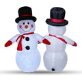 Jolof Store 4Ft Inflatable Snowman with Rotating LED Lights – Outdoor