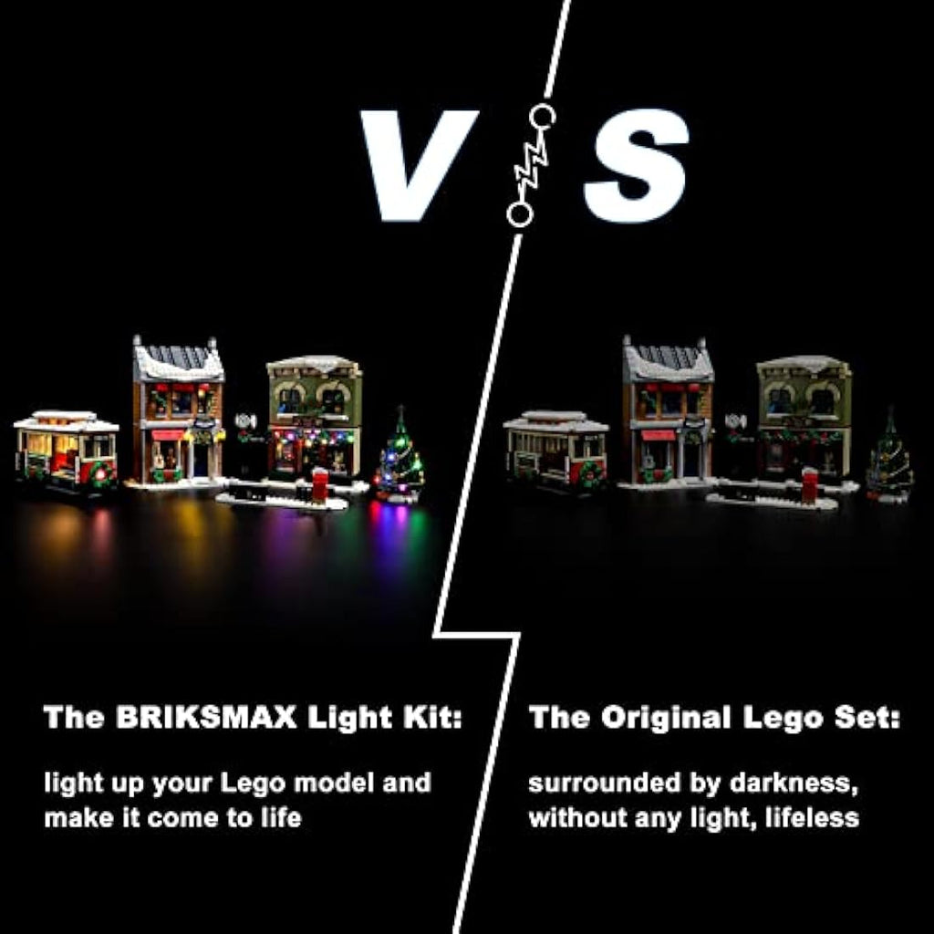 Briksmax LED Lighting Kit for LEGO 10308 Holiday Main Street Model