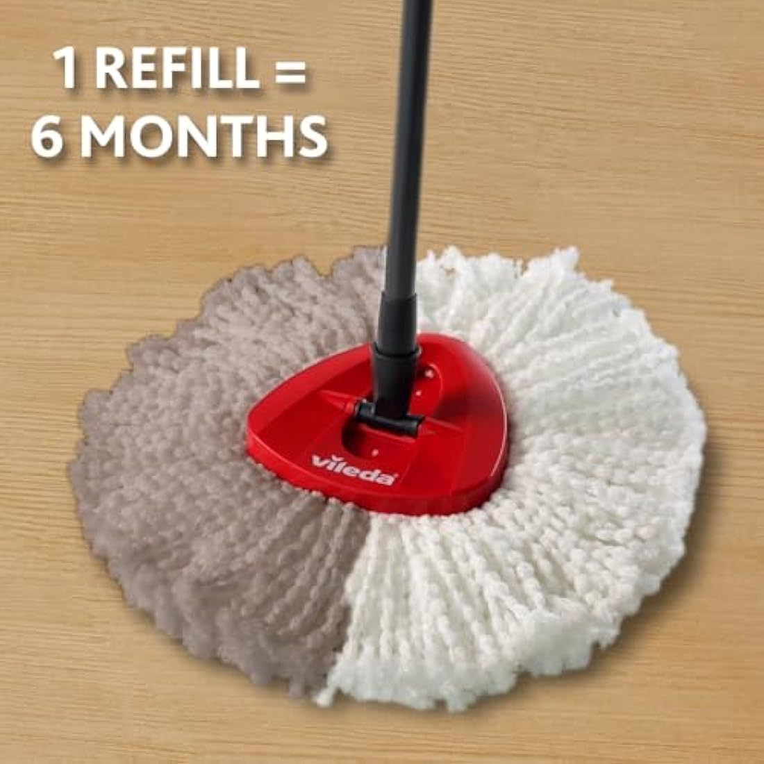 Vileda Microfibre Spin Mop and Bucket Cleaning Kit with Pedal System