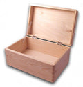 Unfinished Wooden Storage Box with Lid for DIY Crafts