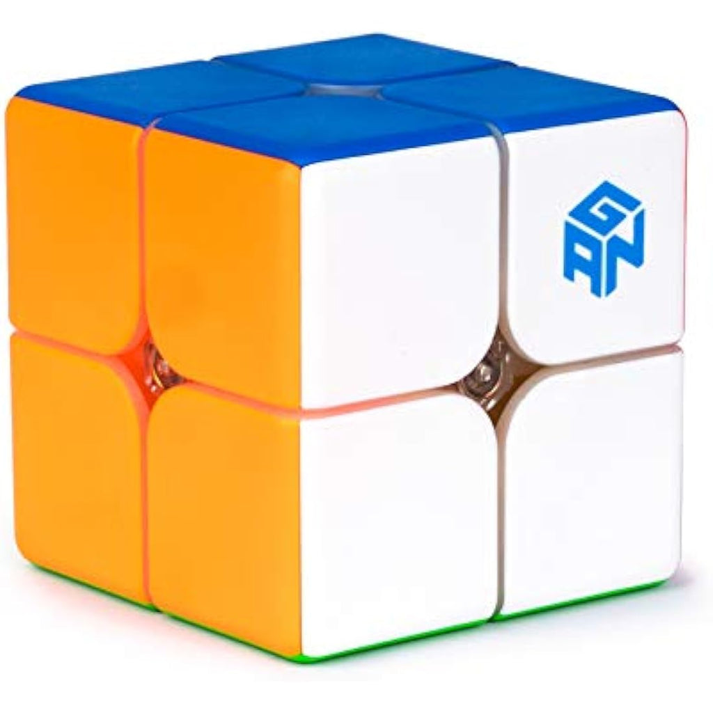 GAN 249 V2 2x2 Speed Cube – Stickerless Magic Cube with Honeycomb Design