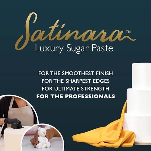 Satinara White Sugar Paste | Palm Oil Free Fondant Icing - 3kg