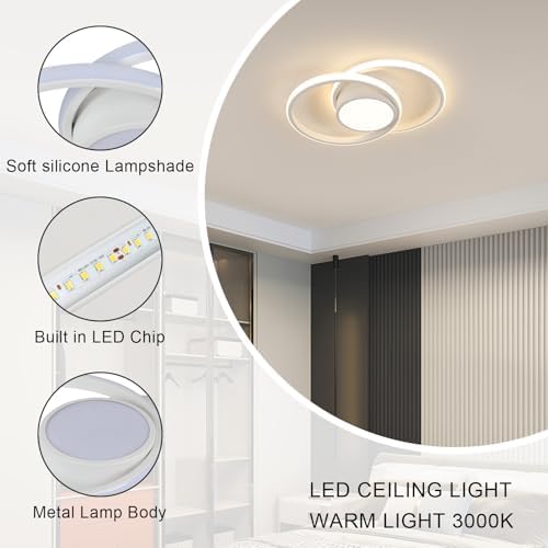Comely Modern LED Ceiling Light – 42W 4800LM Warm White 3000K Lamp