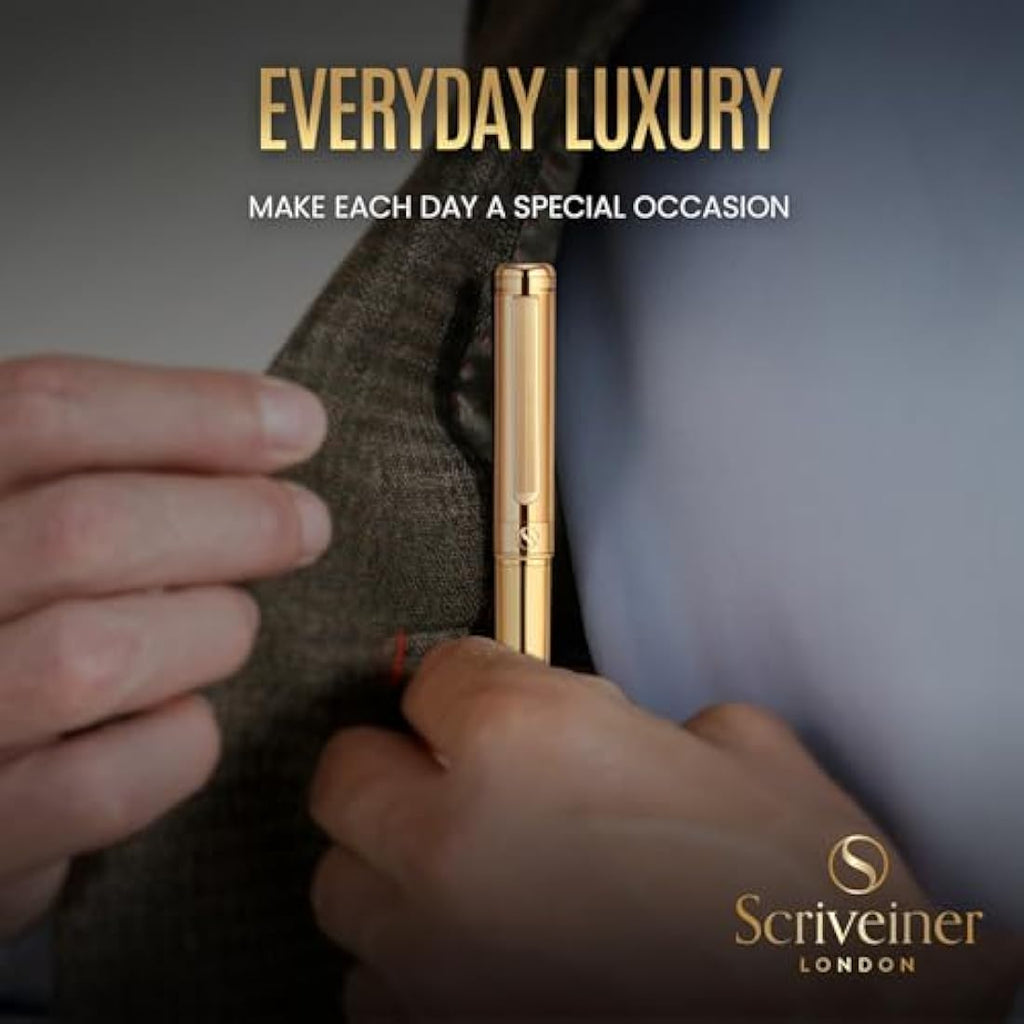 Luxury Fountain Pen – Gold Plated with Schmidt Fine Nib