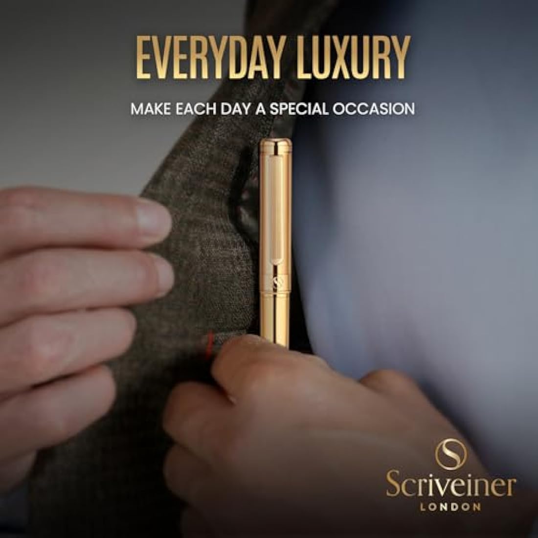 Luxury Fountain Pen – Gold Plated with Schmidt Fine Nib