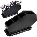 CEFRECO Coffin Brush Holder – Gothic Wooden Makeup Organizer, Black