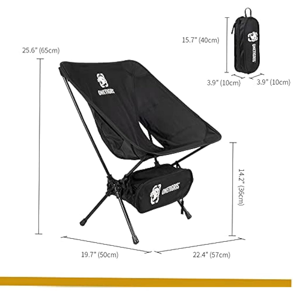 OneTigris PROMENADE Folding Camping Chair | Ultralight 150kg Capacity