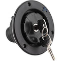 Jolof Store RV Locking Fresh Water Inlet Cap - Leakproof Black Filler